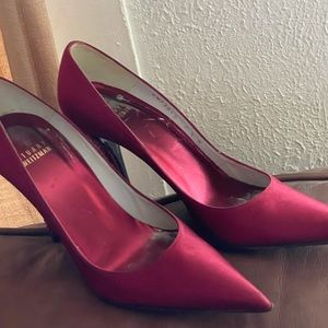 Stunning Deep Red Stuart Weitzman apprx 4in heels.
